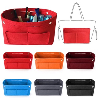 Multi-Pocket Travel Insert Felt Organizer Bag Purse Handbag Portable Dorm  Room Cosmetic Storage Bags For
