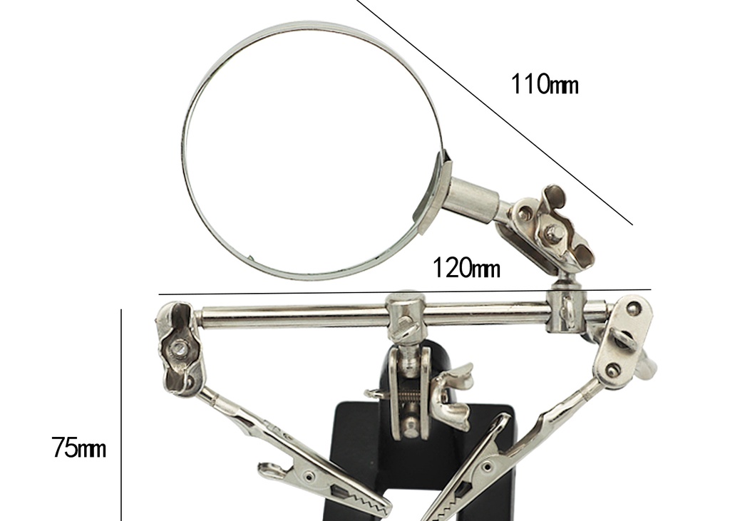 Welding Magnifying Glass Worktable Electric Soldering Iron Shelf Base ...