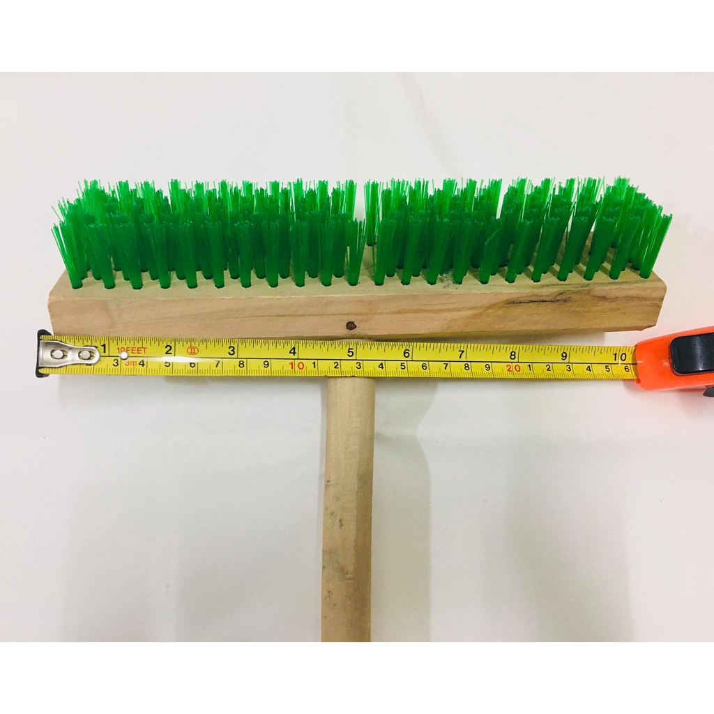 Push Brush Wood (9, 10, 12 & 14 inches brush) 4ft handle Shopee