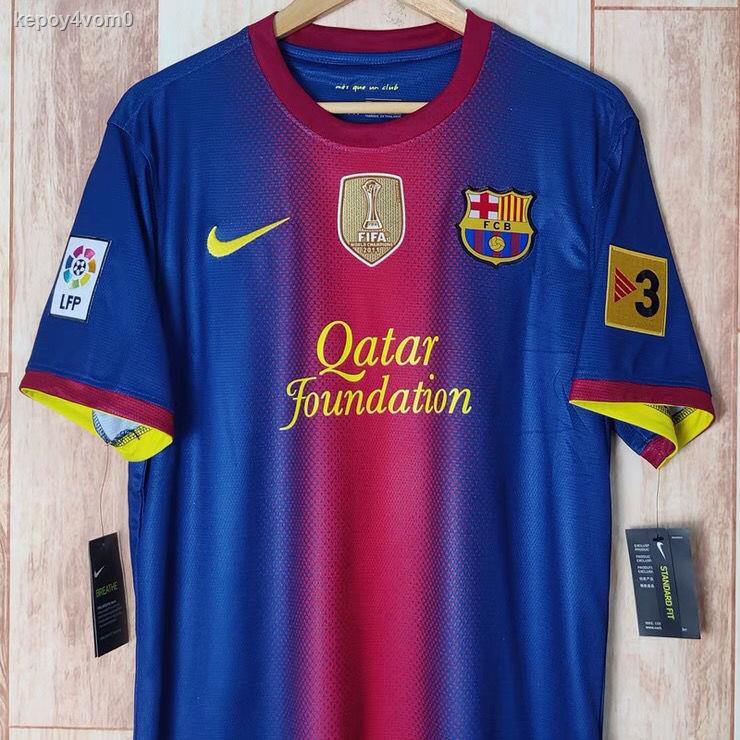 10 LIONEL MESSI FC Barcelona La Liga Forward Blue/Red 2012/13 Mint S/S  Throwback Uniform Kit