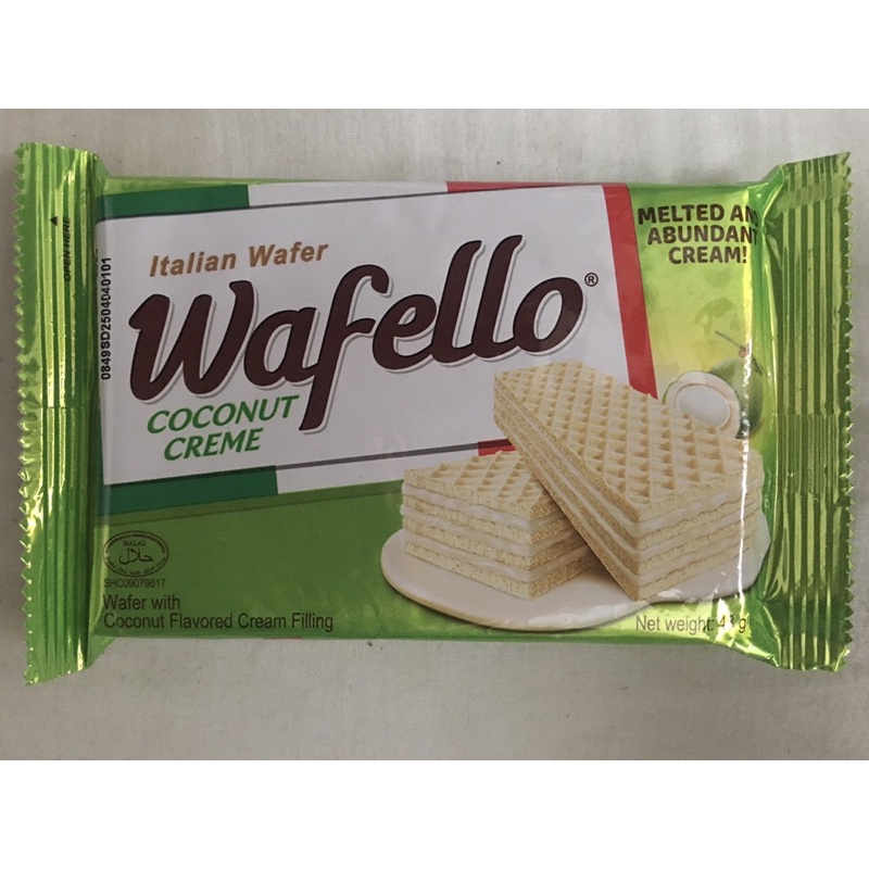 Wafello italian wafer coconut creme 48g | Shopee Philippines