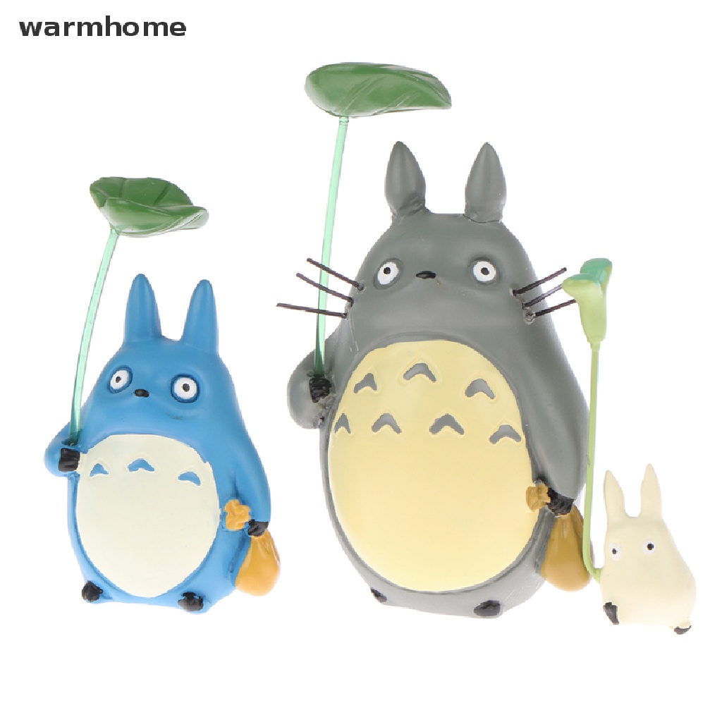 WMPH 1Pc Totoro Figures Model Totoro Girl with Leaf Model My Neighbor ...