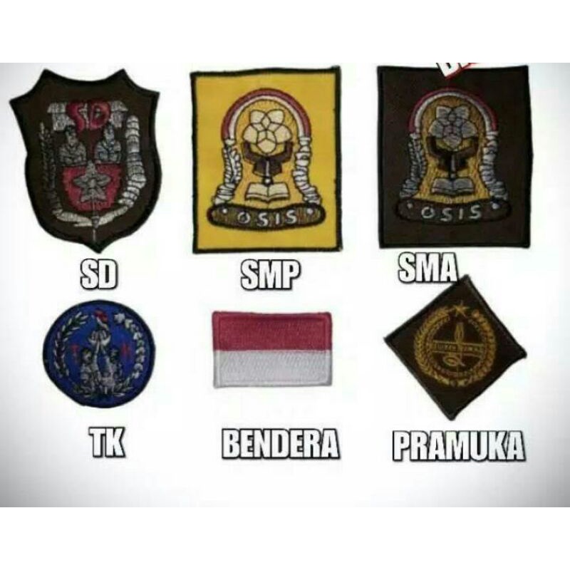 School logo Embroidery/sd logo Embroidery/Junior High School logo