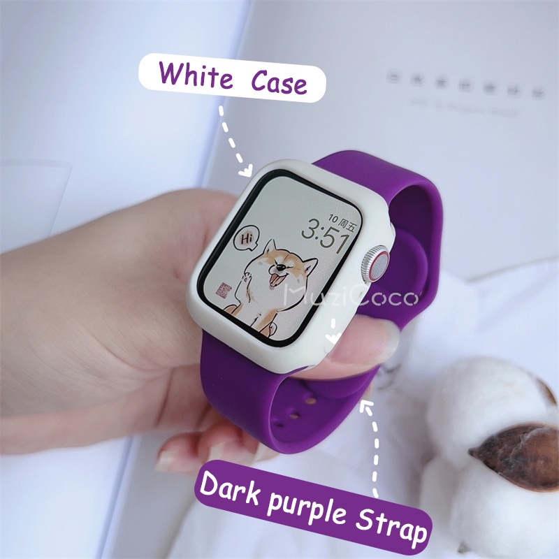 Liquid silicone band For Iwatch Series 7 SE 6 5 4 3 2 Smart Watch