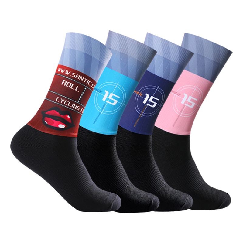 Santic Cycling Socks For Men Women Cycling Socks Breathable Sports