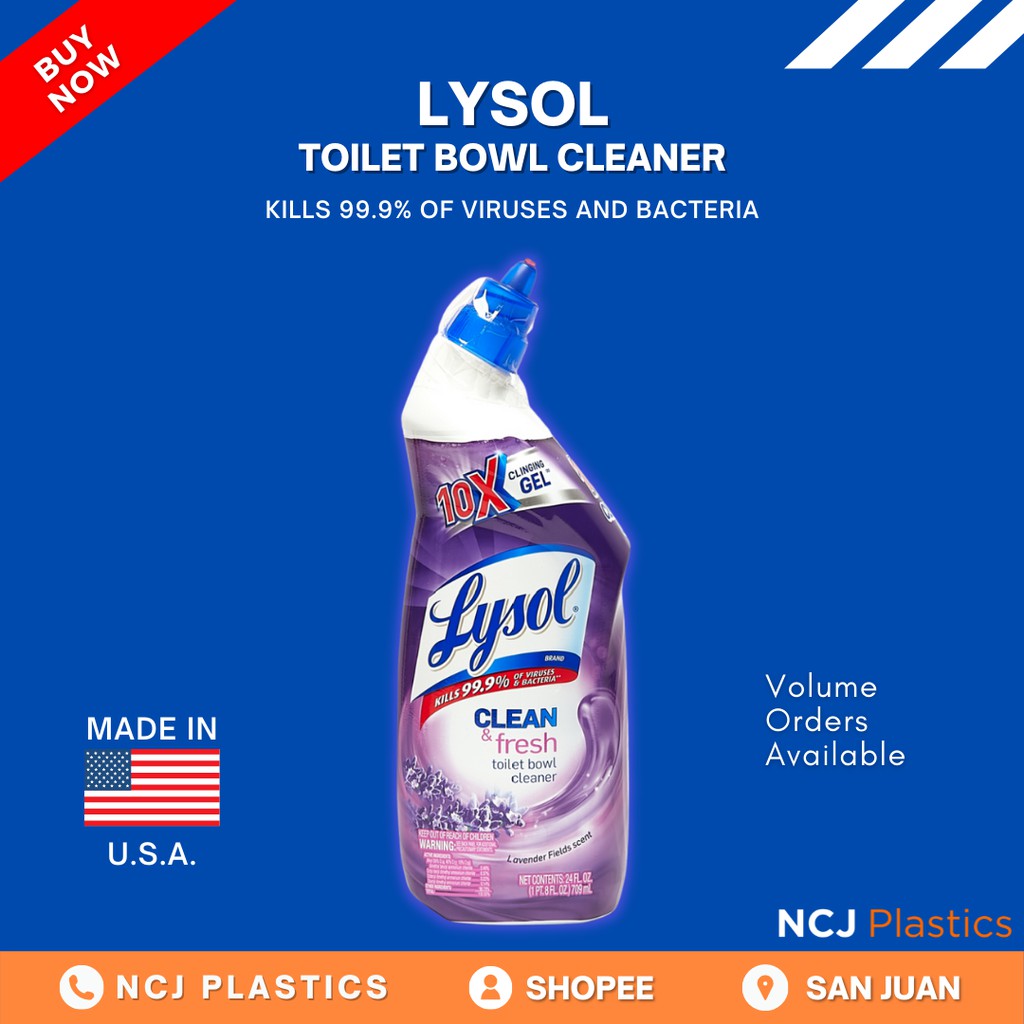 LYSOL Toilet Bowl Cleaner Lavender Fields 24oz 709ml Shopee Philippines