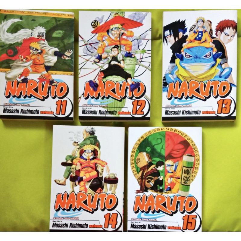 Naruto Manga Volume 11, 12, 13, 14, 15 [English] | Shopee Philippines