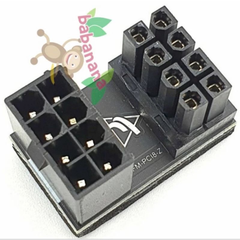 SIKU PCIE 8 pin vga 180 degree adapter elbow socket vga 8pin reverse ...