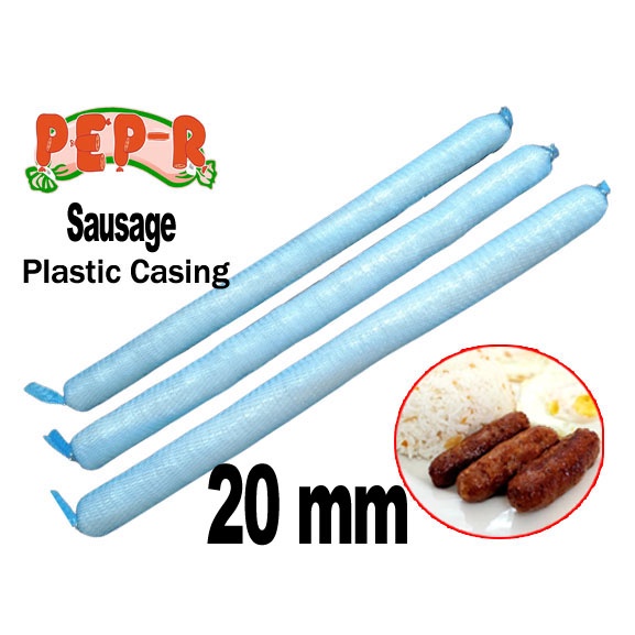 Plastic Casing for Sausage Skinless Longganisa Wrapper 25 meters (20/22