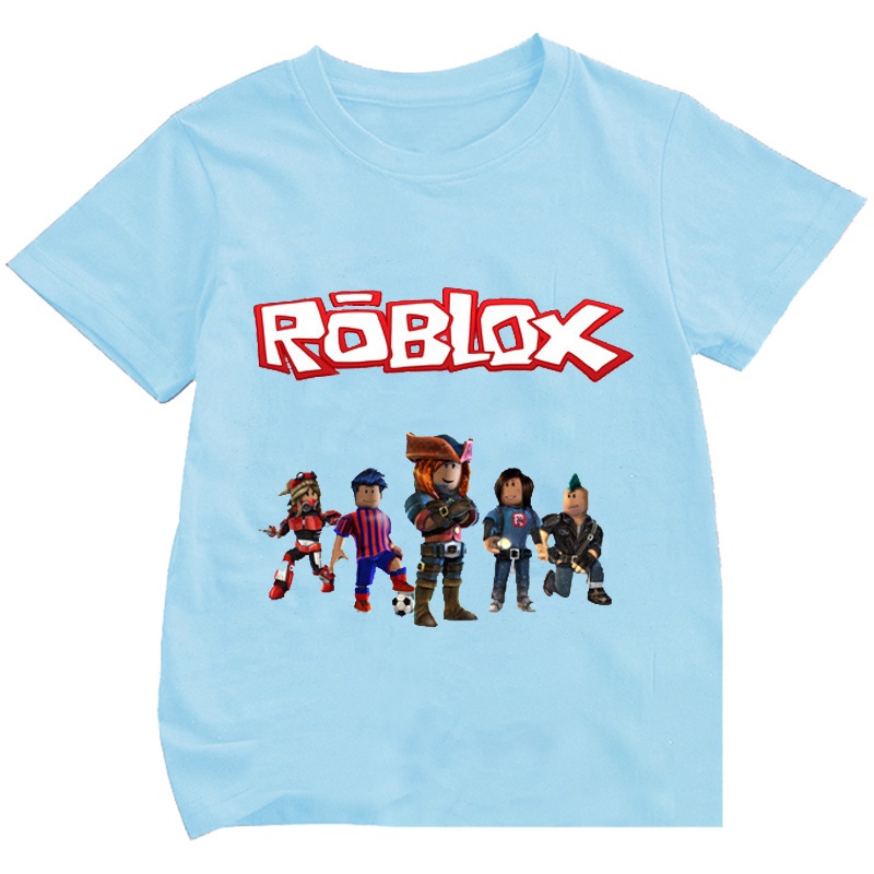 2021 New Kids Boys Cartoon T-Shirt Roblox T Shirt Children Tops Tee |  Shopee Philippines