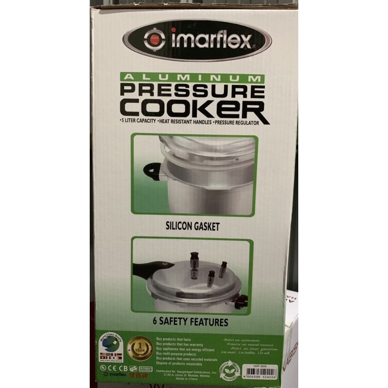 Imarflex Pressure Cooker 5 liters Aluminum QGP3205 Shopee Philippines