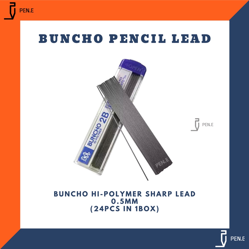 Pentel® Super Hi-Polymer® Leads, 0.2 mm, HB, 24 Leads Per Tube | Shop The World