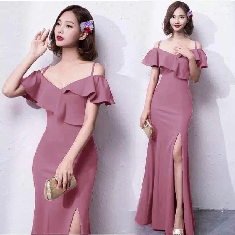 Yco Open shoulder maxi dress party&cocktail long gown dress Fashionable ...
