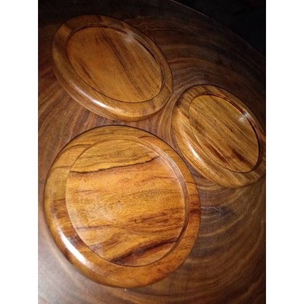 Glass coaster ( magkuno wood) | Shopee Philippines