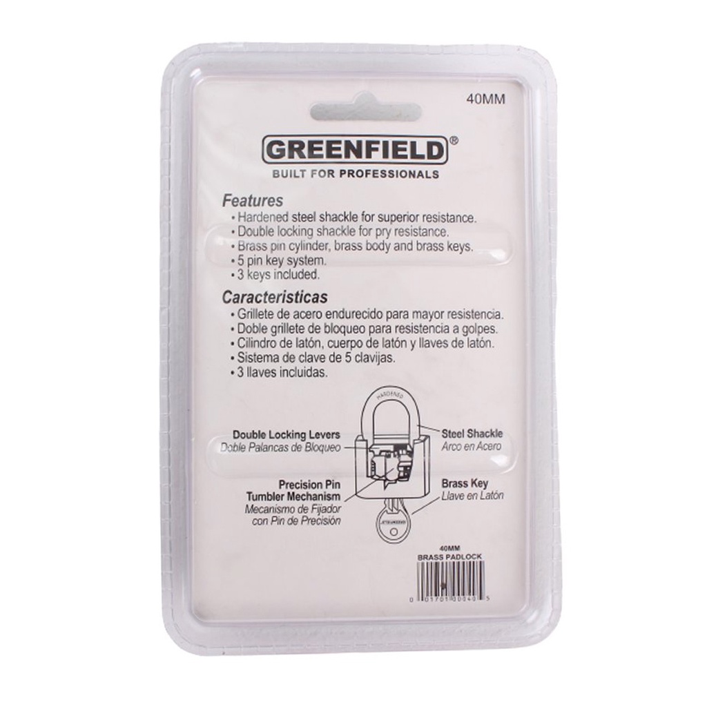 Greenfield Brass Padlock 40mm - Door Hardware & Locks | Shopee Philippines