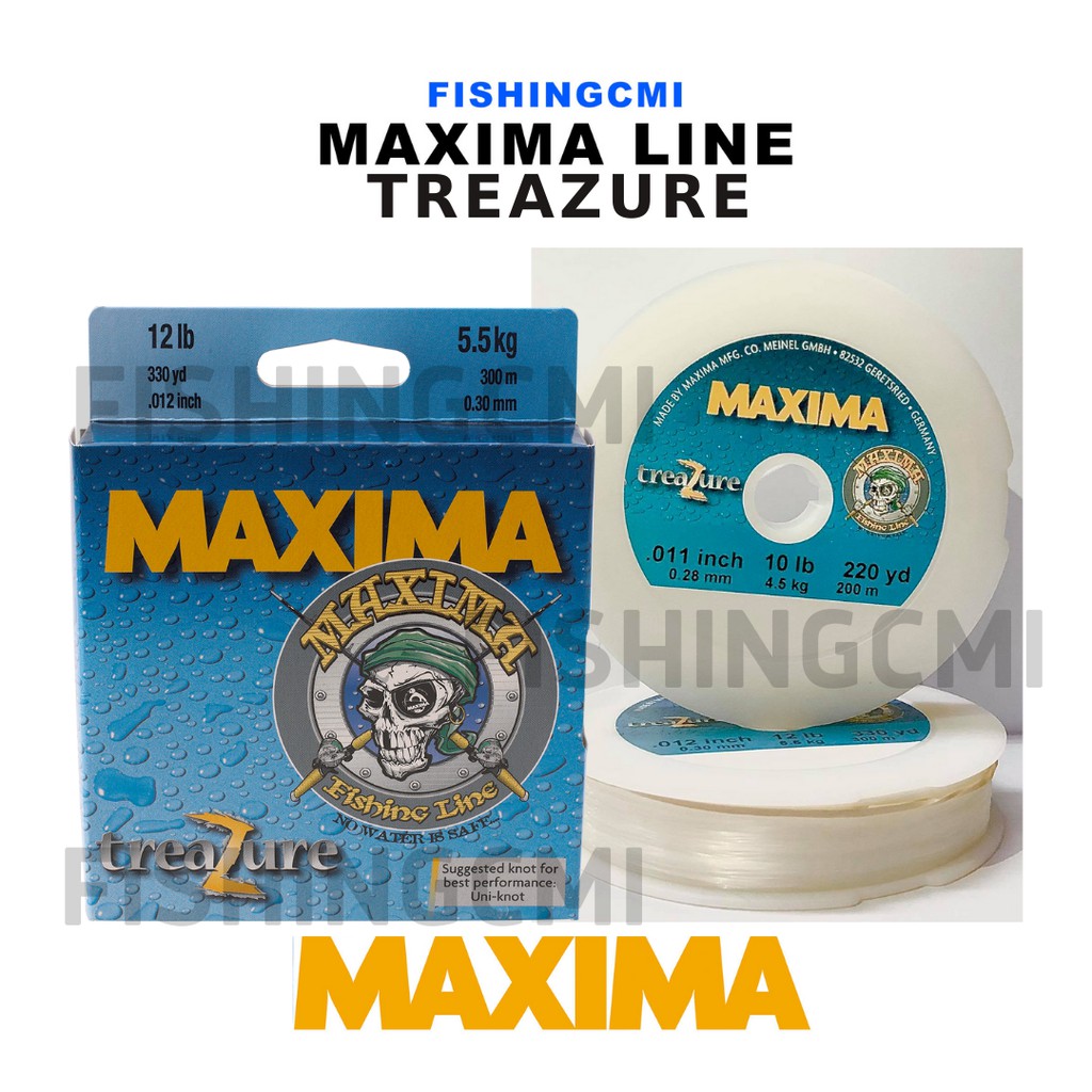 MAXIMA TREAZURE LINE 4lbs to 40lbs fishingcmi nylon germany quality fishing  tackle