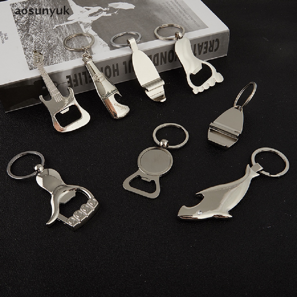 [aosunyuk] NEW Key Chain Aluminum Beer BOTTLE and CAN OPENER small ...