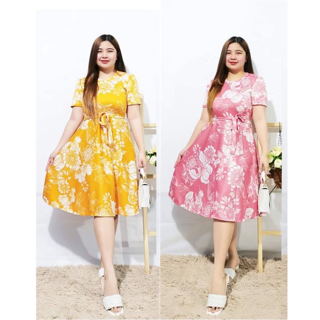 Alice Dress Plain & Printed (S-L) | Shopee Philippines