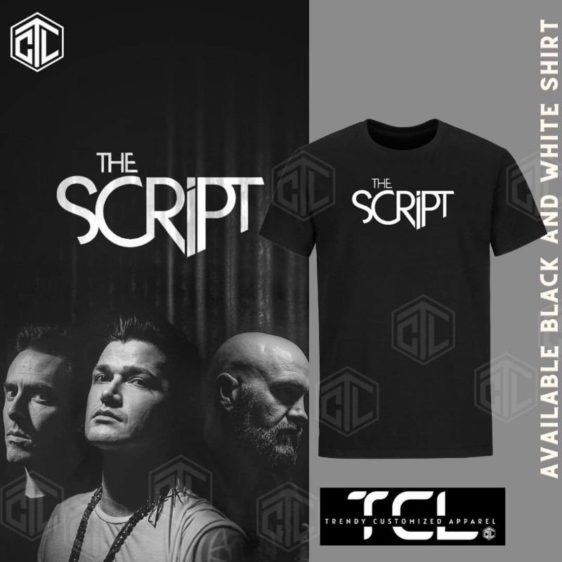 The Script Customized Tshirt quality shirt Concert Ootd 249 Only ...