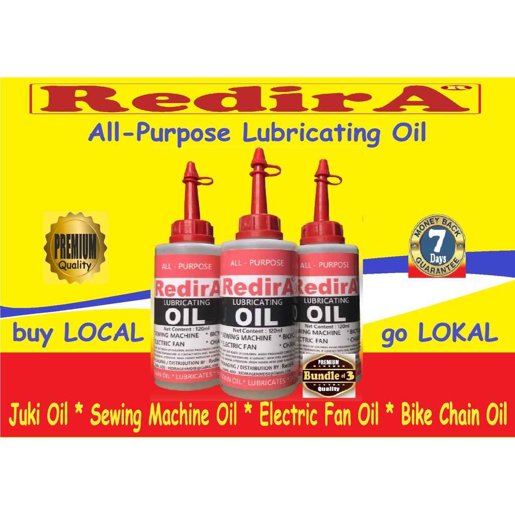 RedirA All Purpose Lubricating Oil 120mL Juki Oil Electric Fan Oil