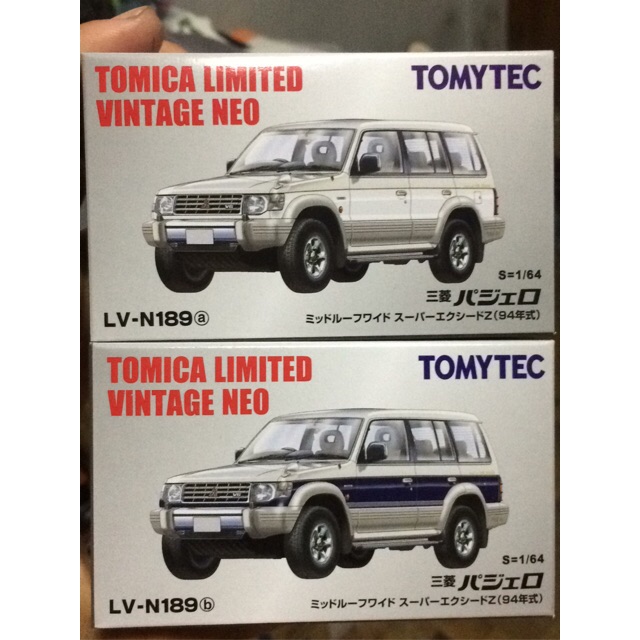 Sold per piece 1pc Tomica Limited Vintage LV N189a b Mitsubishi Pajero scale model Shopee Philippines