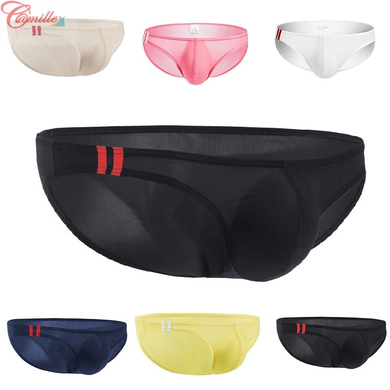 Men's Male Briefs Low Rise Lingerie Elastic Waist Bulge Pouch Plus size ...