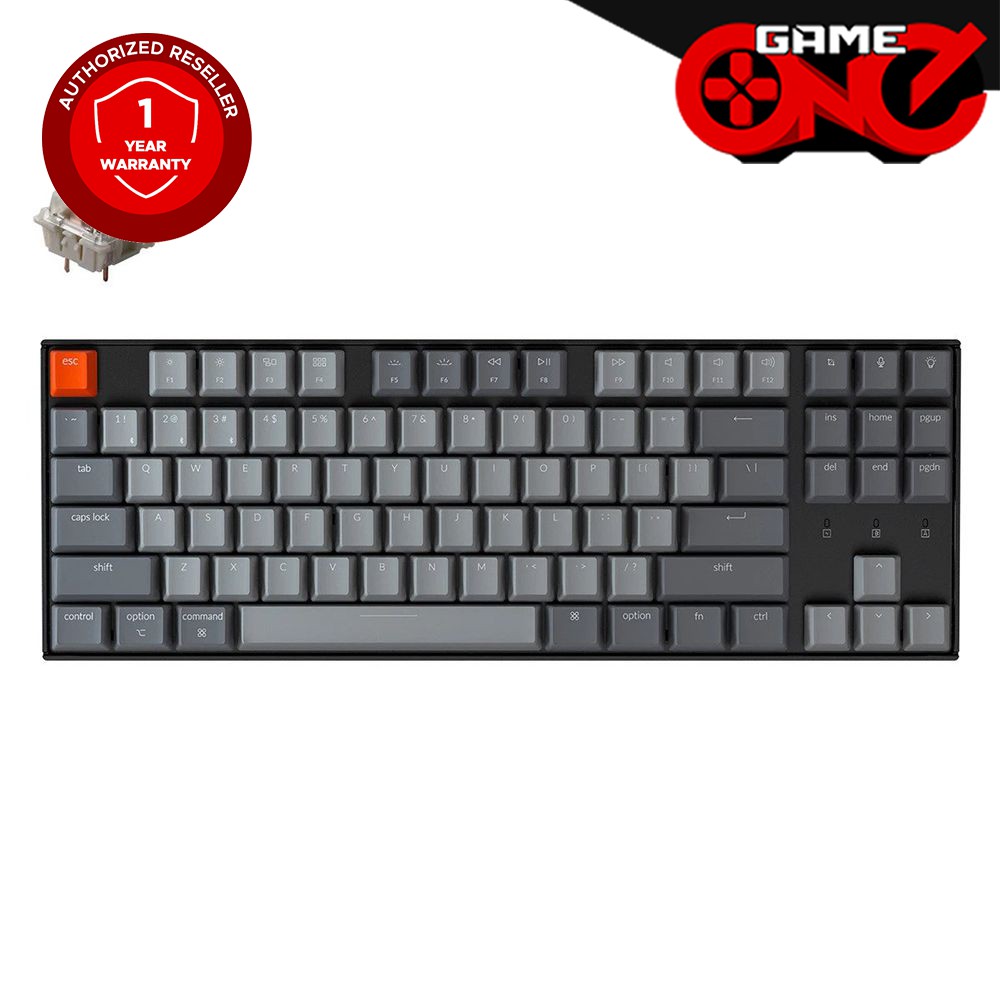 Keychron K8 87-Keys White Backlight Hot Swappable Mechanical Keyboard ...