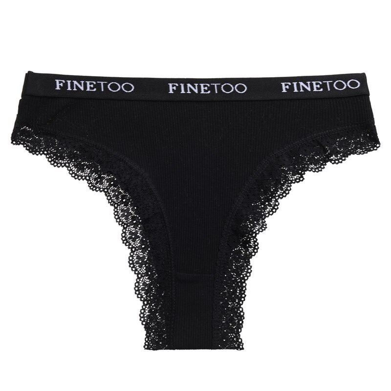 Finetoo Womens Panty Cotton Panties Comfort Underwear Skin Friendly Briefs Sexy Low Rise 