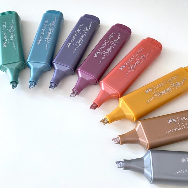 AUTHENTIC FaberCastell Metallic Highlighter (per piece) Shopee
