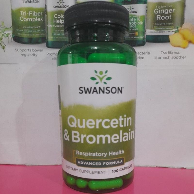 Quercetin and Bromelain. 250/78mg. 100caps AntiAllergy EXPIRY Nov. 2024 Swanson Shopee