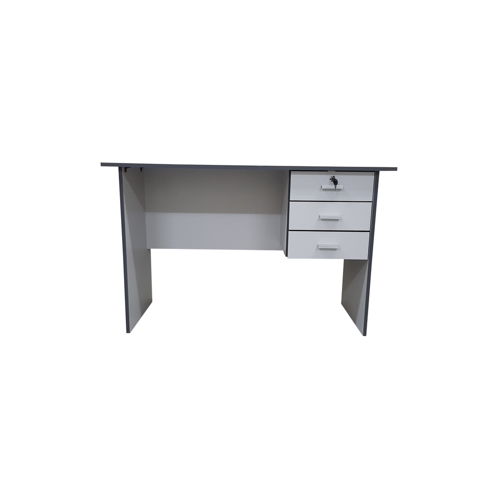 Computer Office Table MANZO | Home office Desk With 3 Drawers and Lock ...