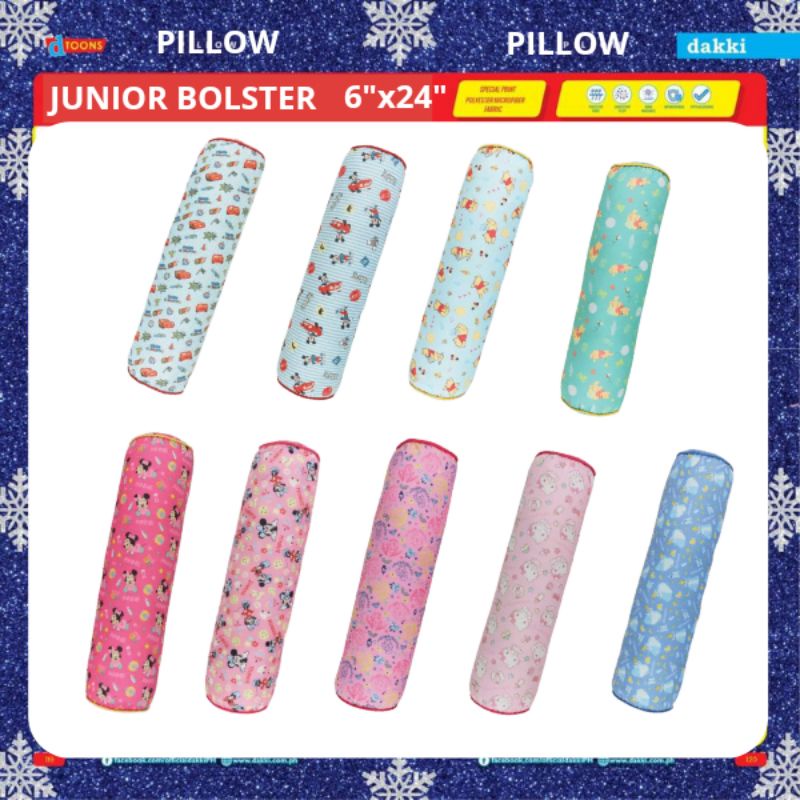 DAKKI Junior Bolster Pillow Pattern Print 6"x24" Shopee Philippines