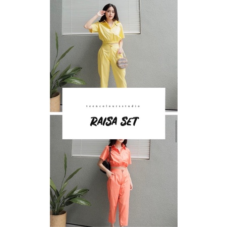 Tcs | Raisa Set - Basic Linen Set | Shopee Philippines