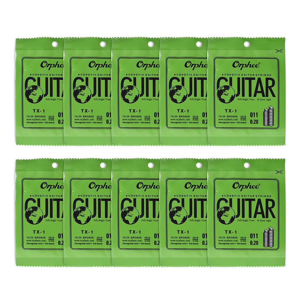 Orphee TX-1 Single String Replacement for Acoustic Folk Guitar 1st E ...
