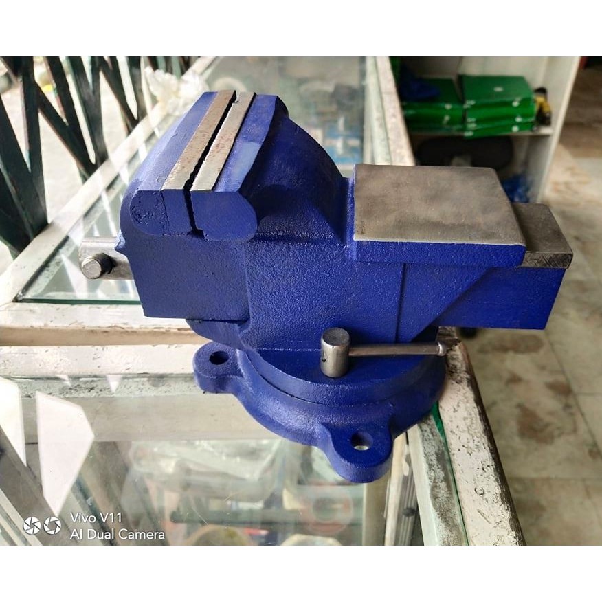 Heavy Duty Bench Vise Swivel Base With Anvil 4 inches | Shopee Philippines