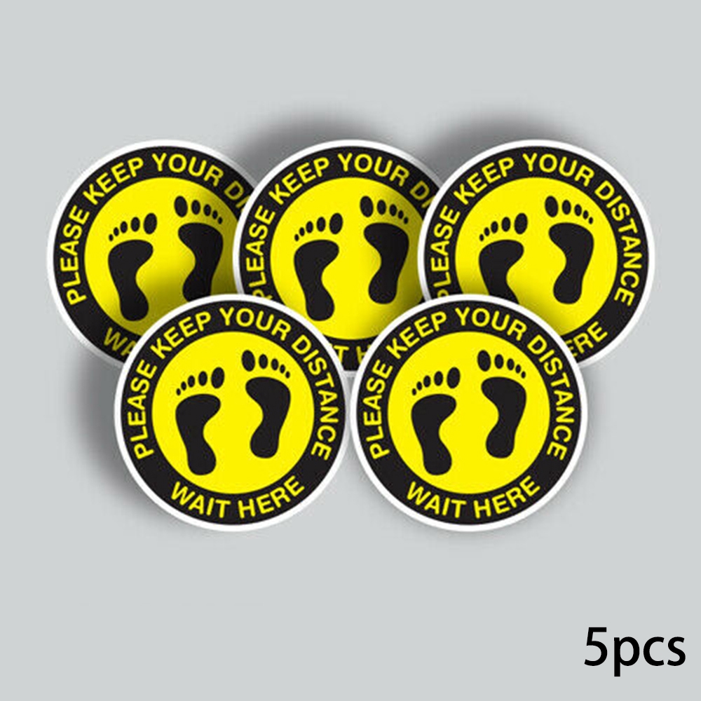 Sticker Floor Customers Accessory Please Keep Your Distance Social ...