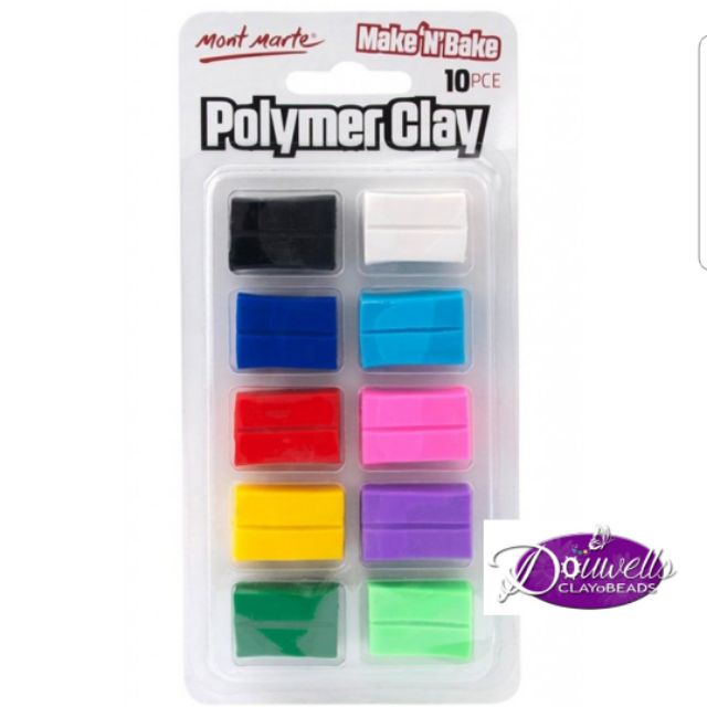 MAKE N BAKE POLYMER CLAY Mont Marte 10pc 10g Shopee Philippines