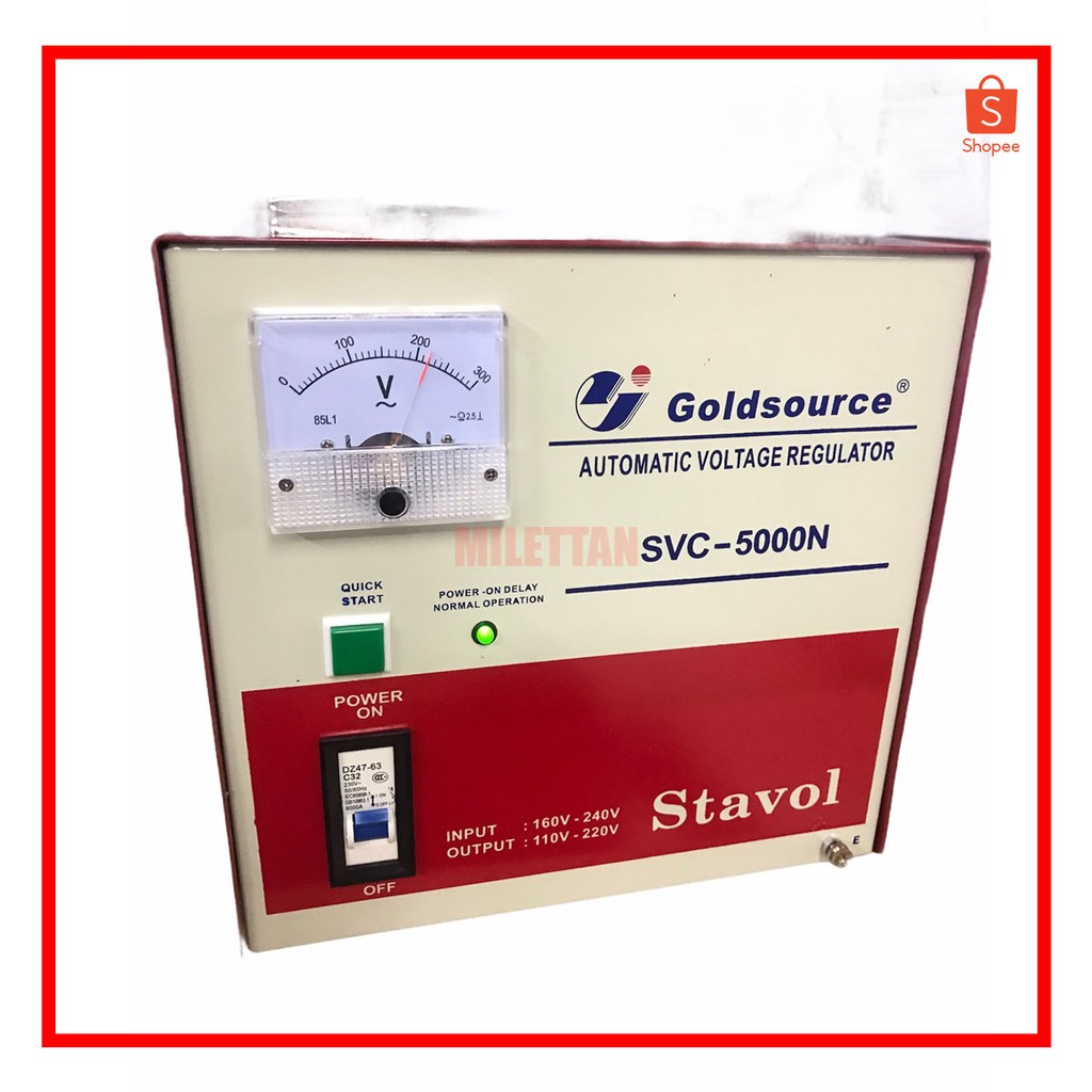 GOLDSOURCE AVR 5000WATTS SERVO W/TIME DELAY | Shopee Philippines