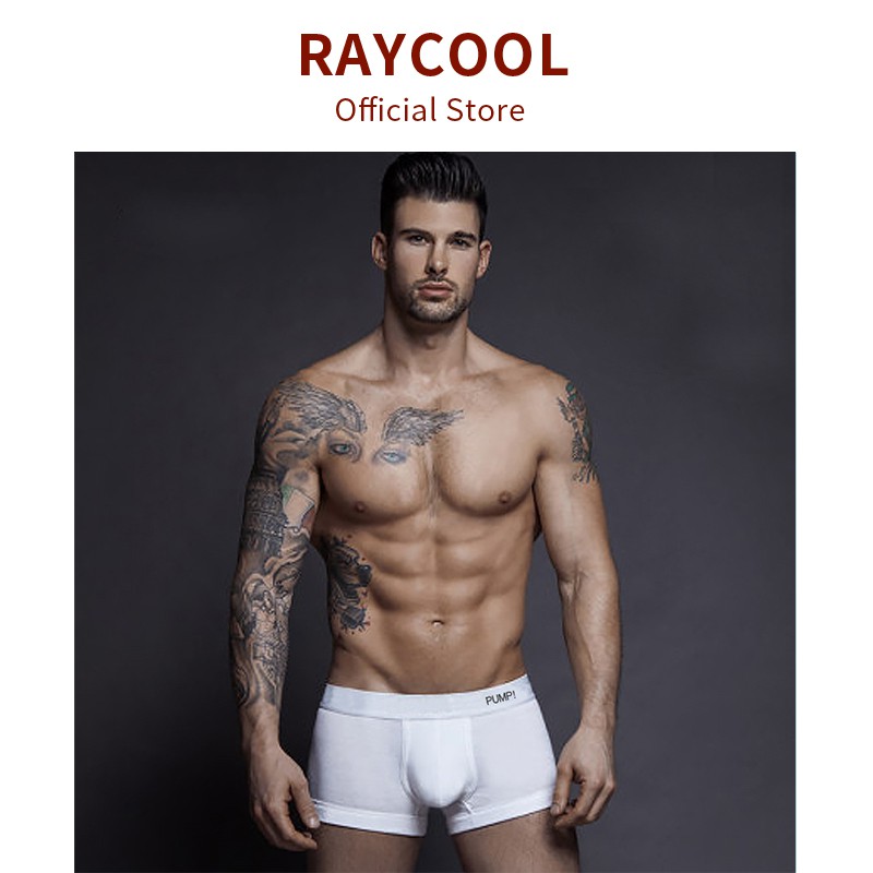 PUMP Mens Underwear Bulge Pouch Male Underwear High-quality Cotton Boxer  Briefs For Men