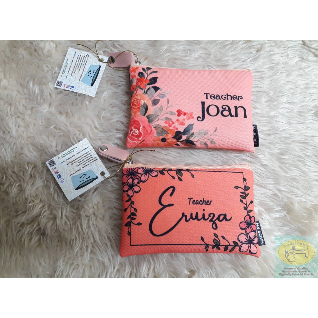 Personalized Wallets Canvas Coin Purses With Zipper Puller Options ...