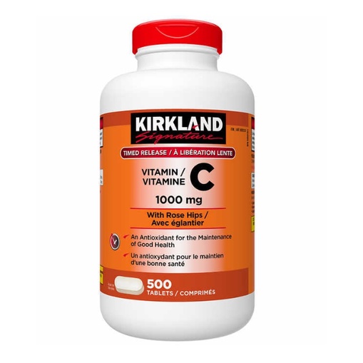 Kirkland Signature Timed Released Vitamin C 1000mg, 500 tablets