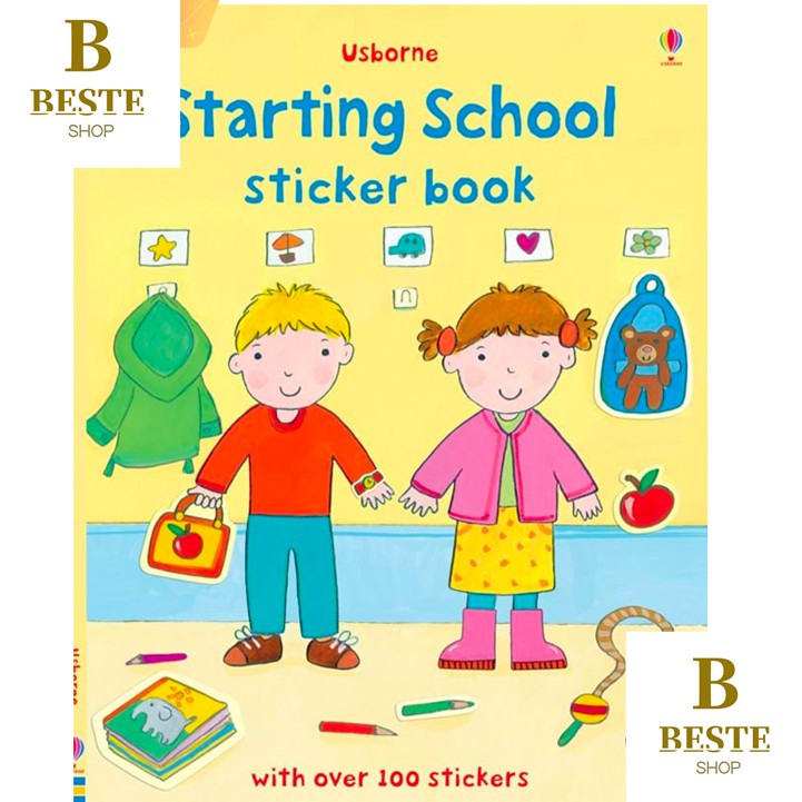Usborne First Sticker Book Starting School | Shopee Philippines