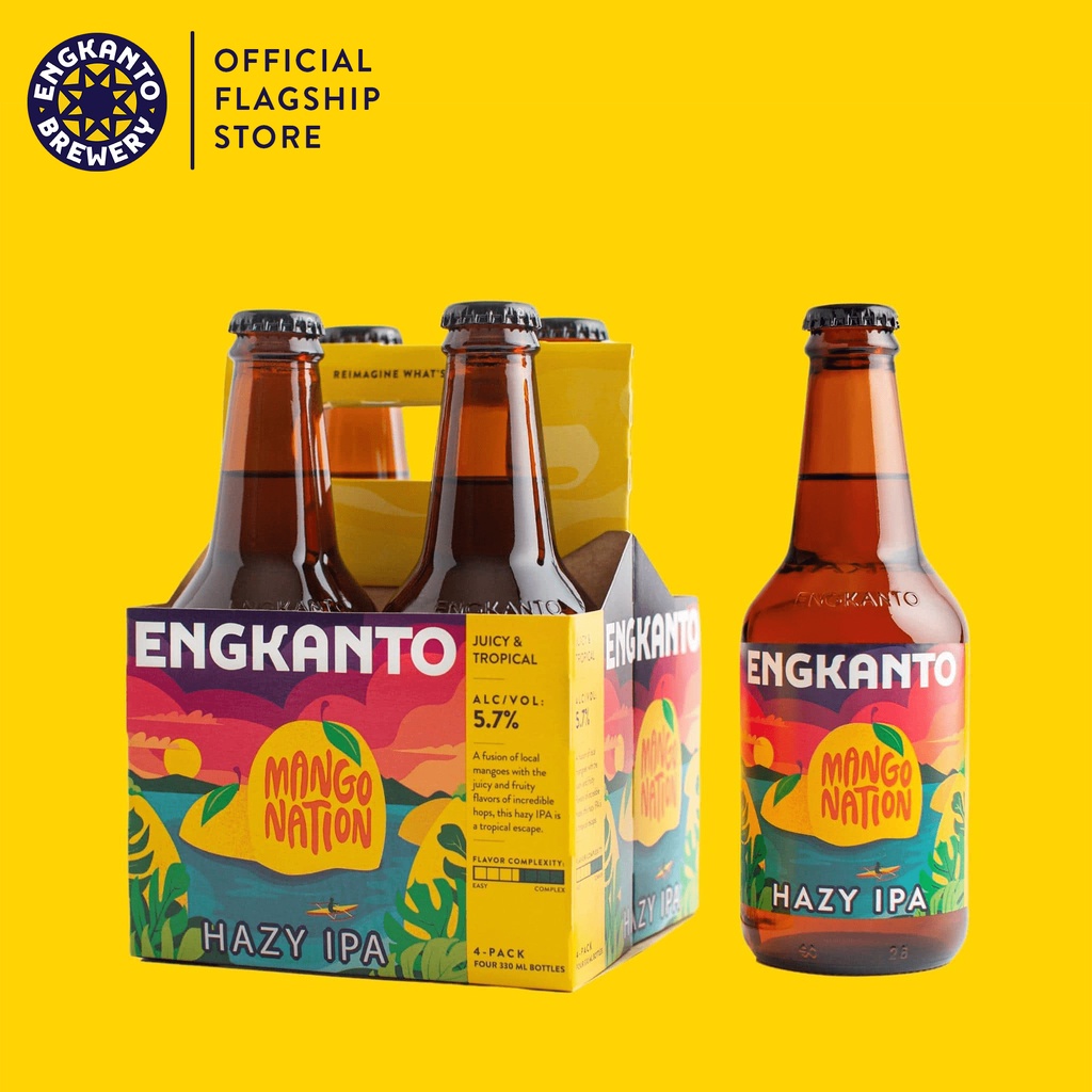 Engkanto Mango Nation Hazy IPA 4Pack Local Craft Beer 5.7 ABV Asia