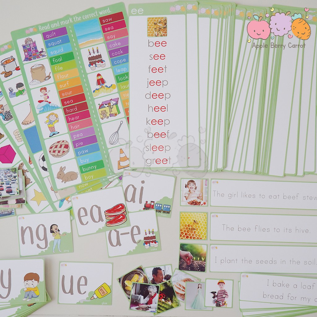 VOWEL BLEND & CONSONANT GRAPHICS - WORKSHEET - setera green series ...