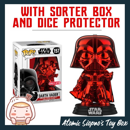 Red chrome darth vader deals funko pop