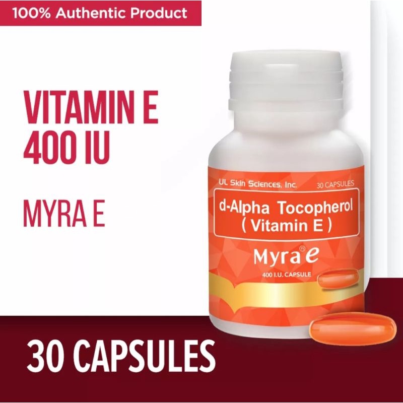 MYRA E 400IU 30 CAPSULES/BOTTLE & HBL Shopee Philippines