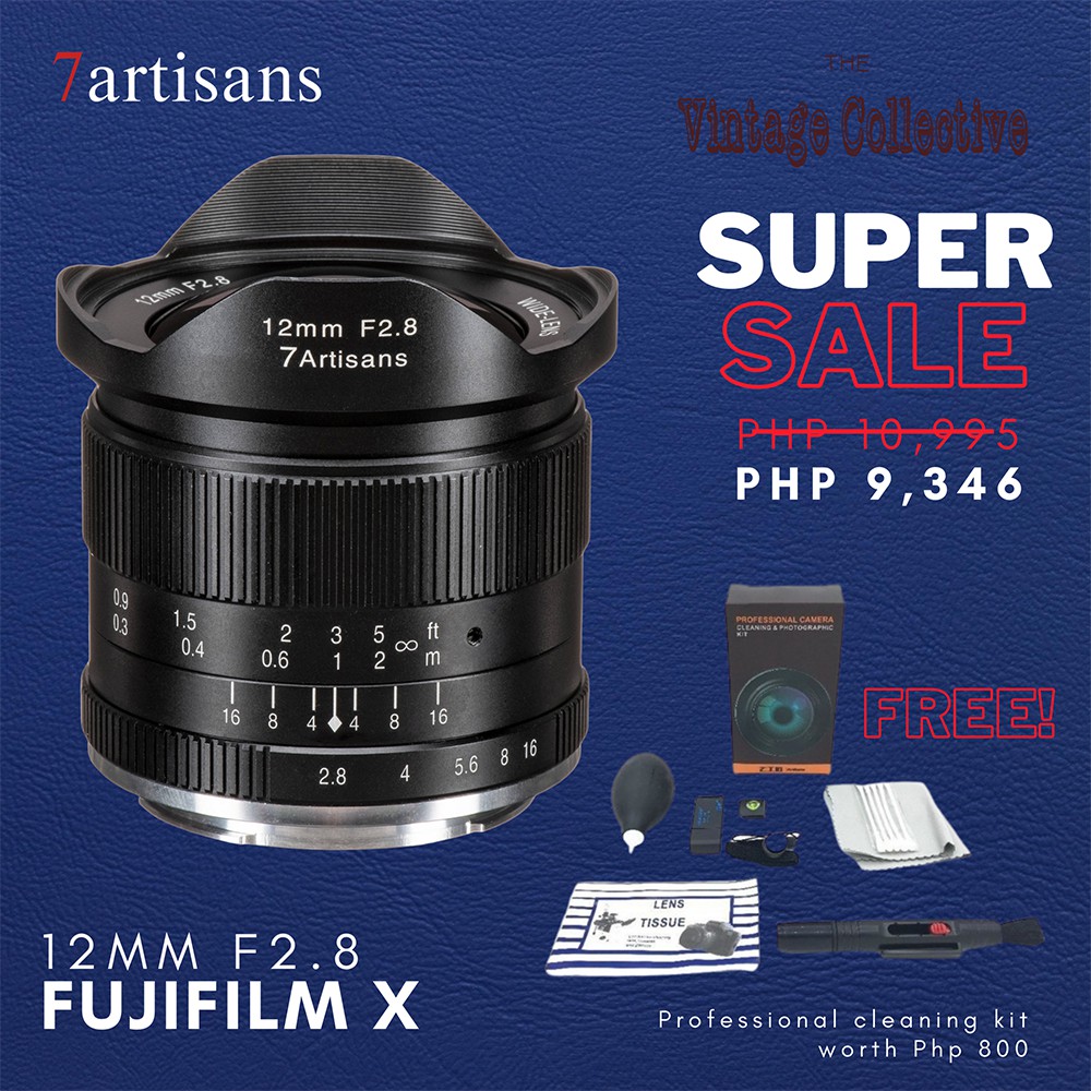 7Artisans 12mm F2.8 Ultra Wide Lens for Fujifilm X Mount