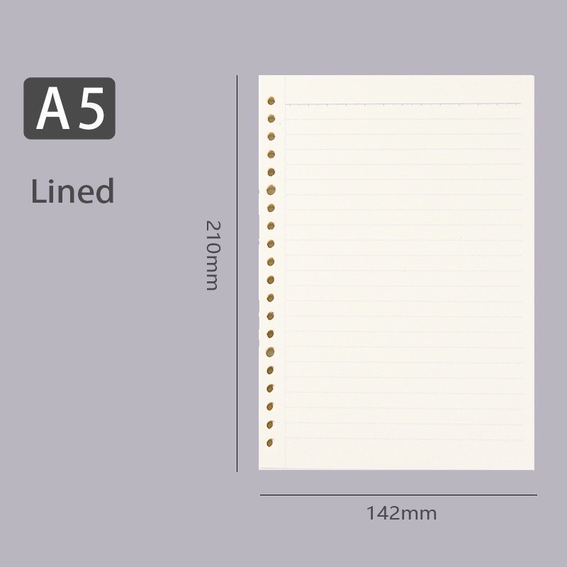 [#NPR001] A5/B5/A4 Loose Leaf Paper Refill For Binder Notebook | Shopee ...