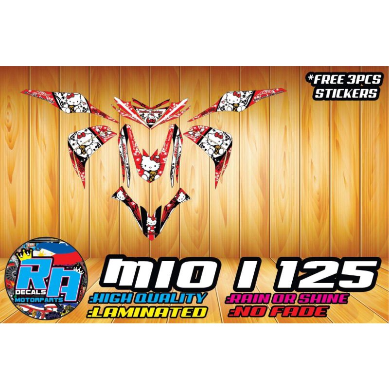Mio I 125 Hello Kitty Full Decals Shopee Philippines