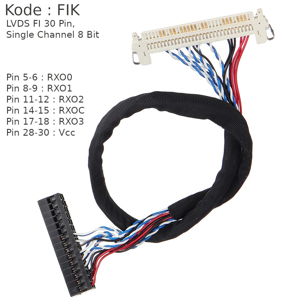 Lvds FI FIX FI-X 30Pin Single Channel 8 Bit FIK Cable | Shopee Philippines